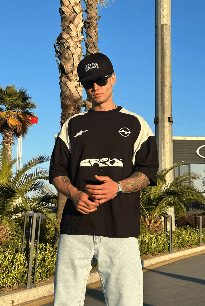 Baskılı Oversize Tişört