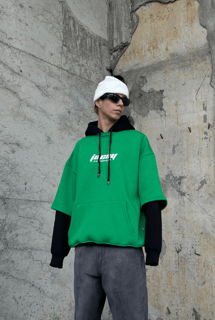 Çift Katlı Oversize Hoodie