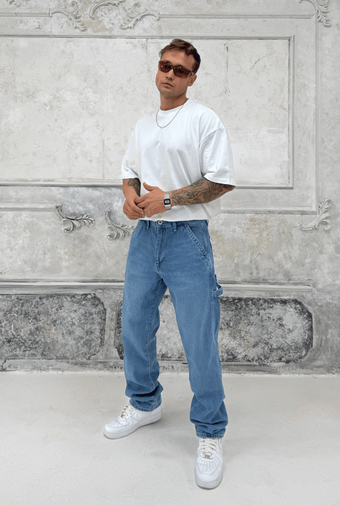 Apolet Detay Baggy Pantolon