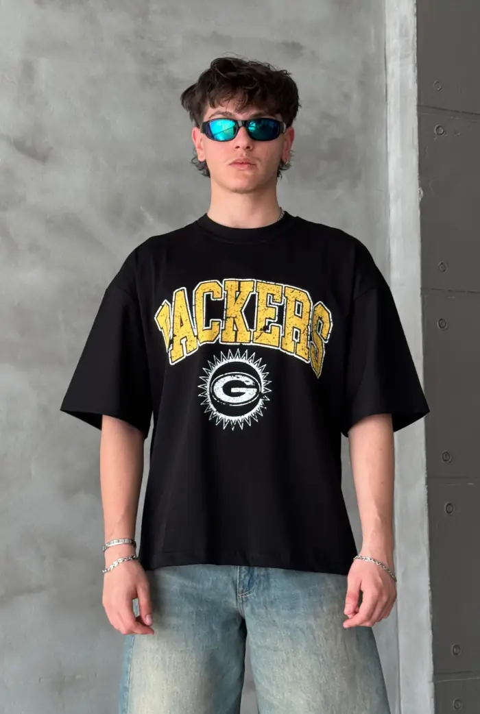 Packers Baskılı Oversize T-shirt