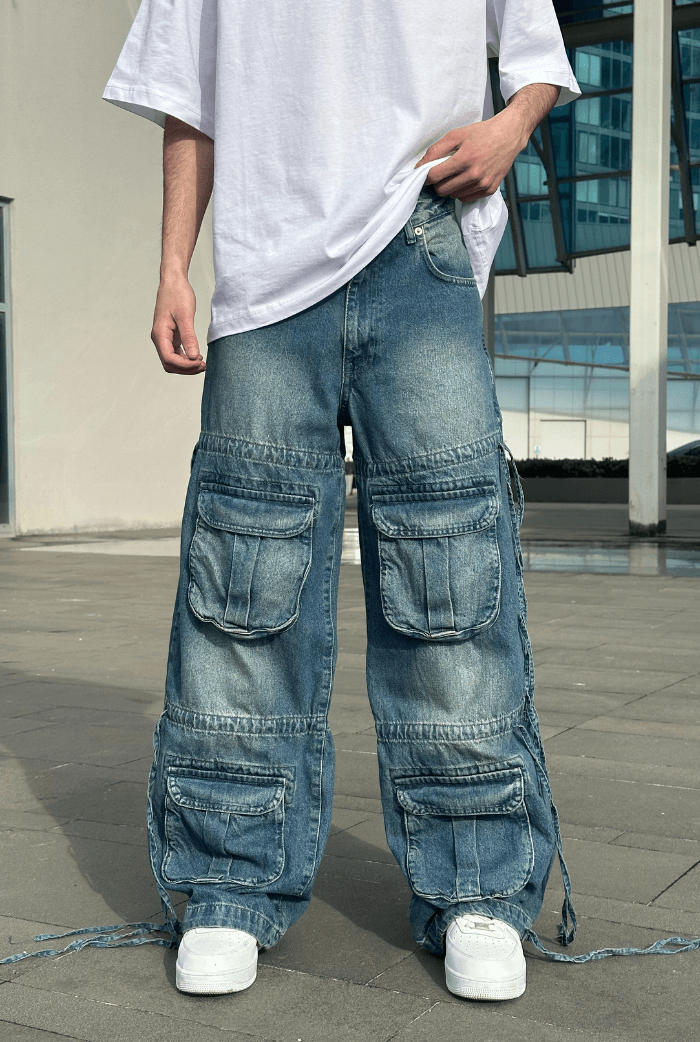 Premium Çok Cepli Baggy Pantolon