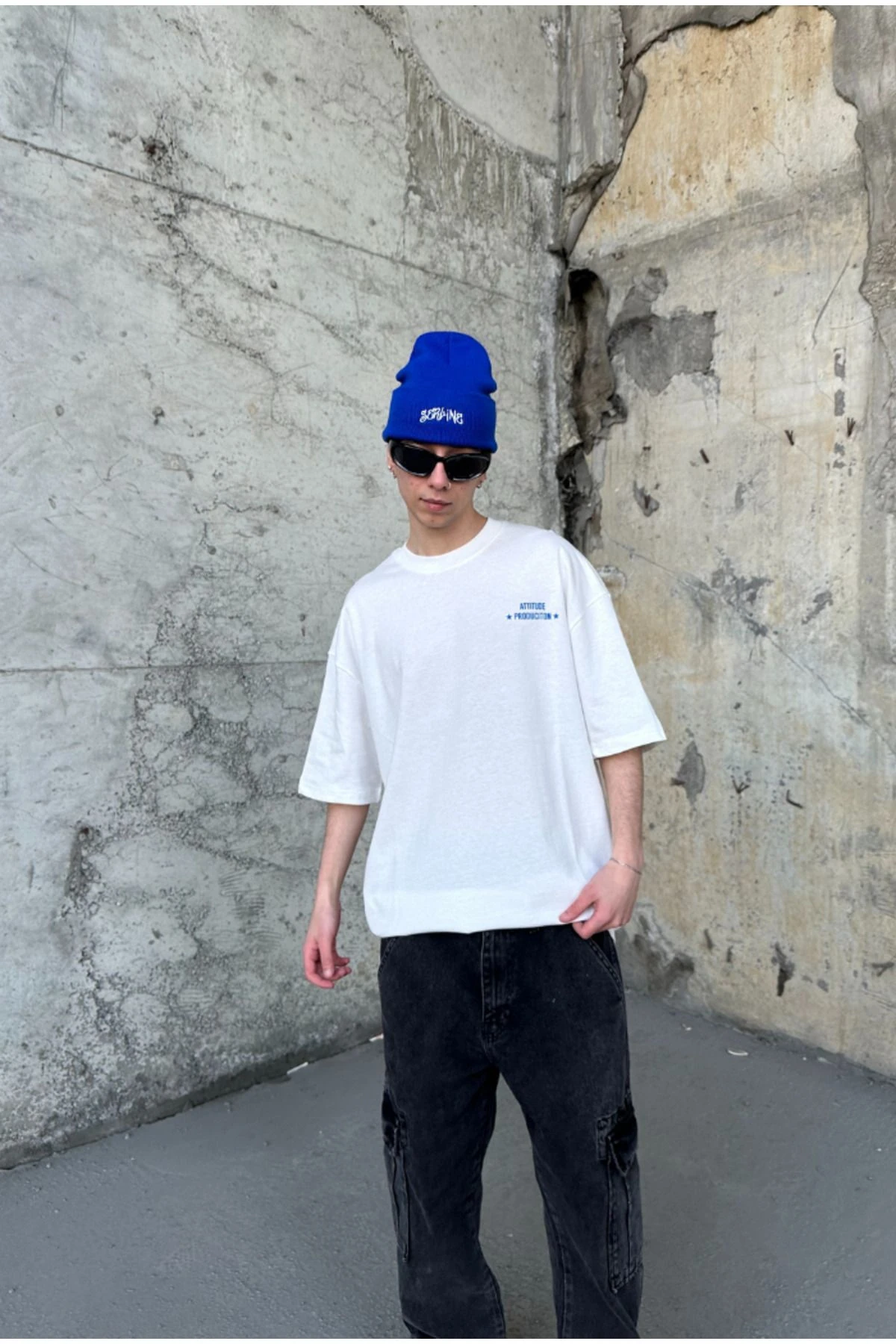 Chill Hıgh Oversize Beyaz T-shirt