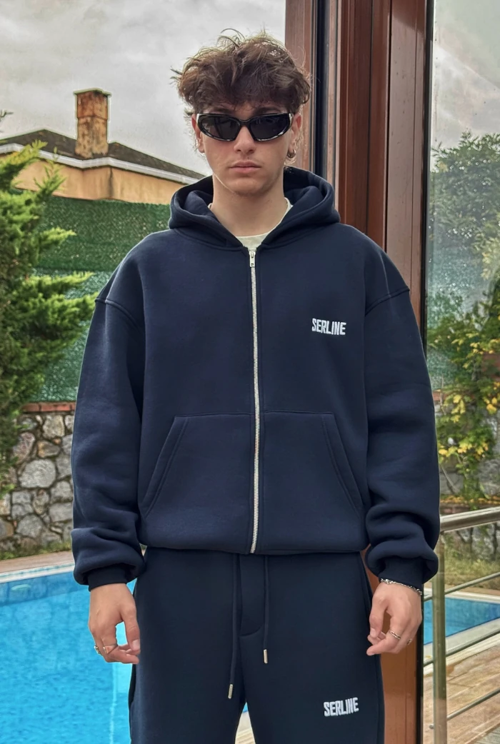 Serline Premium Oversize Zip - Lacivert