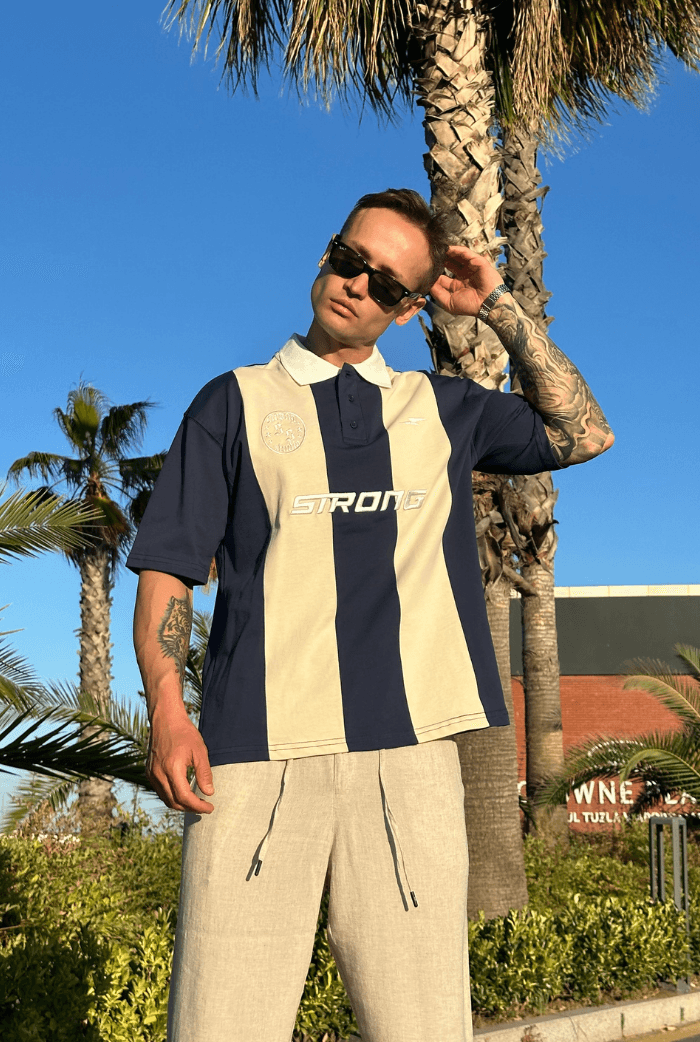 Strong Polo Yaka Oversize Tişört
