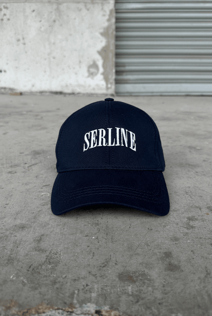 Serline Premium Nakışlı Şapka - Lacivert