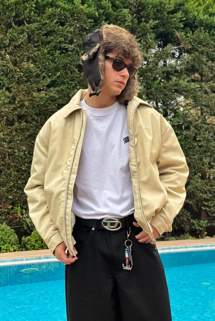 Premium Oversize Bomber Deri Ceket