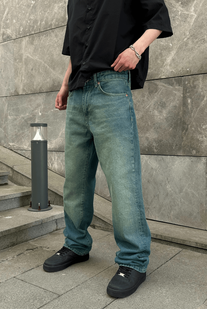 Taşlamalı Premium Baggy Pantolon