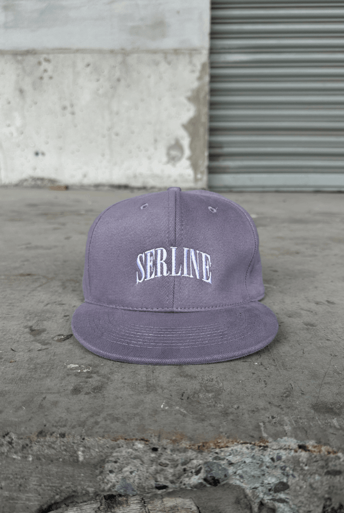 Serline Premium Nakışlı Kep - Gri