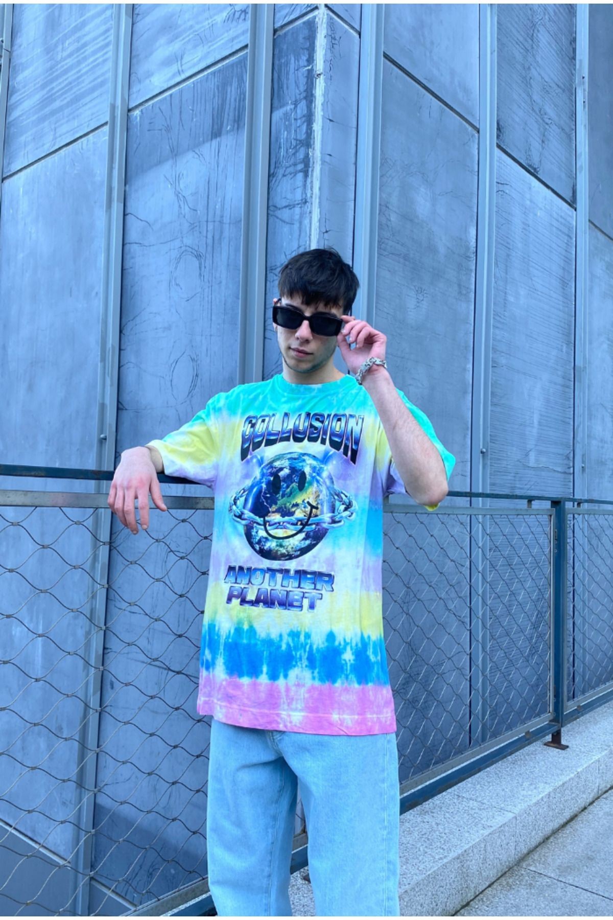 Another Planet Printed Oversize T-shirt