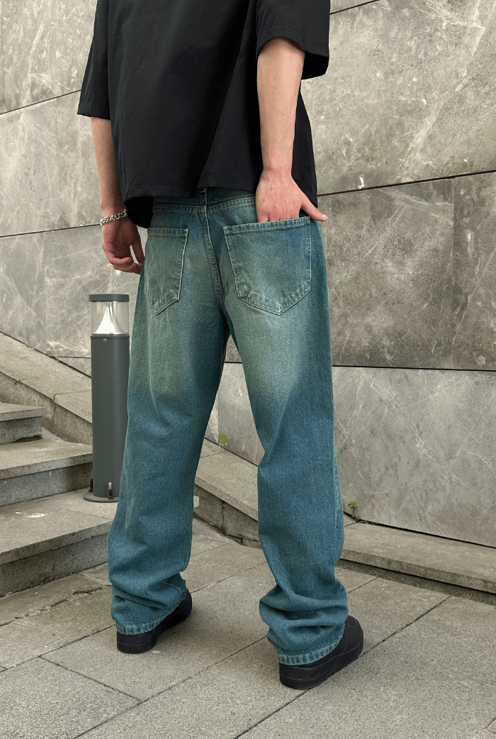Taşlamalı Premium Baggy Pantolon
