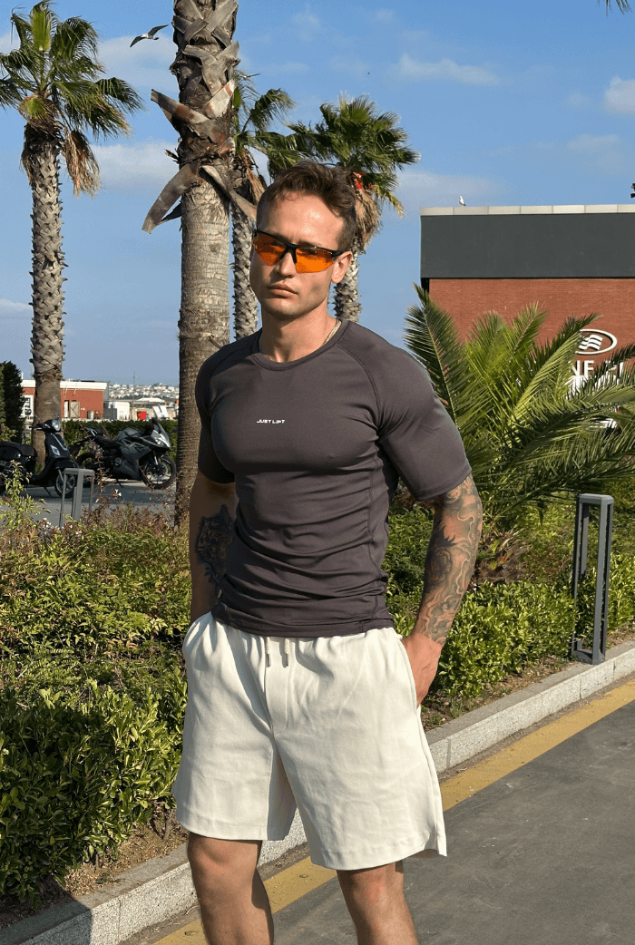 Just Lift Baskılı Sporcu Tişört