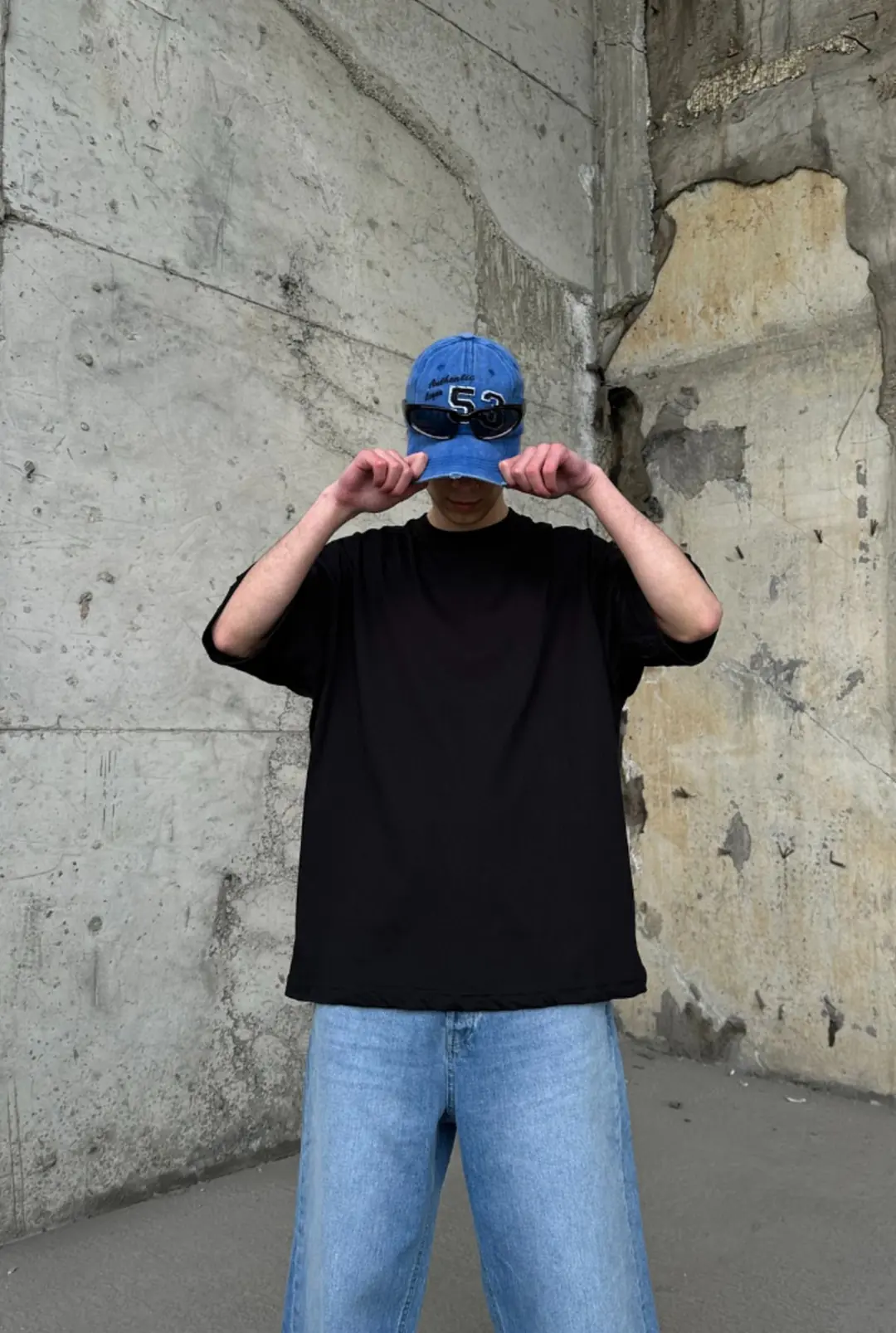 Basic Siyah Oversize T-shirt