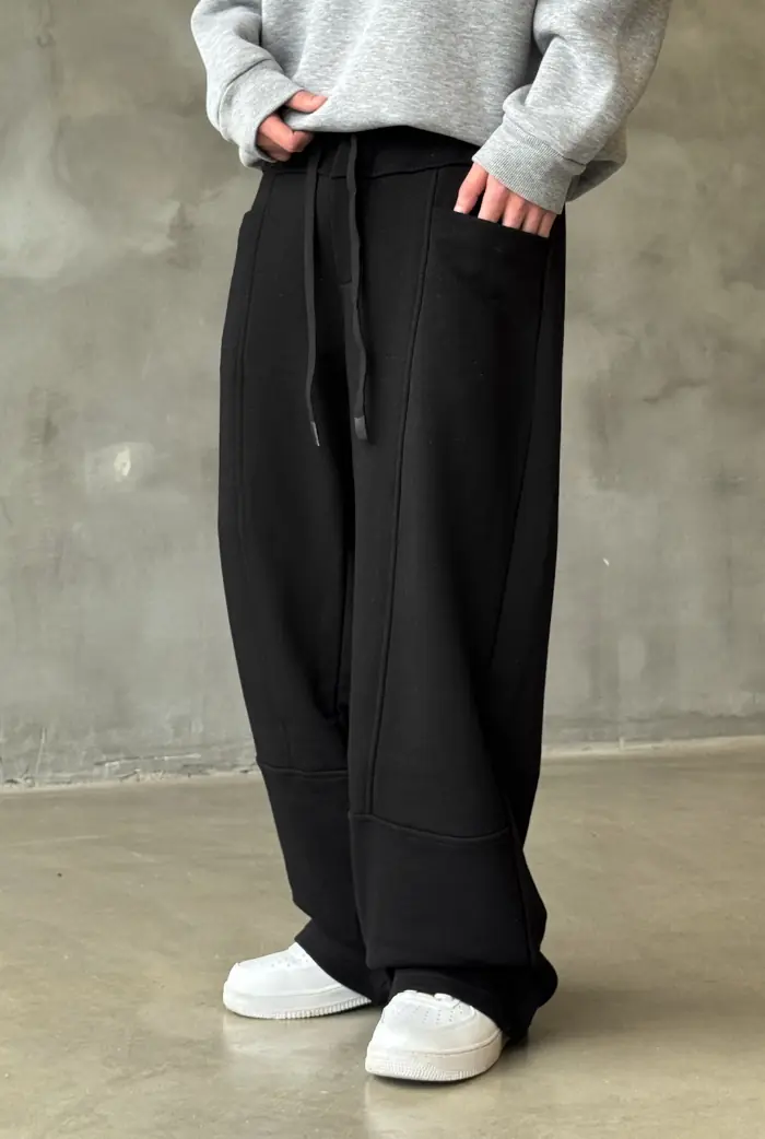 Premium Panel Dikiş Detaylı Baggy Eşofman