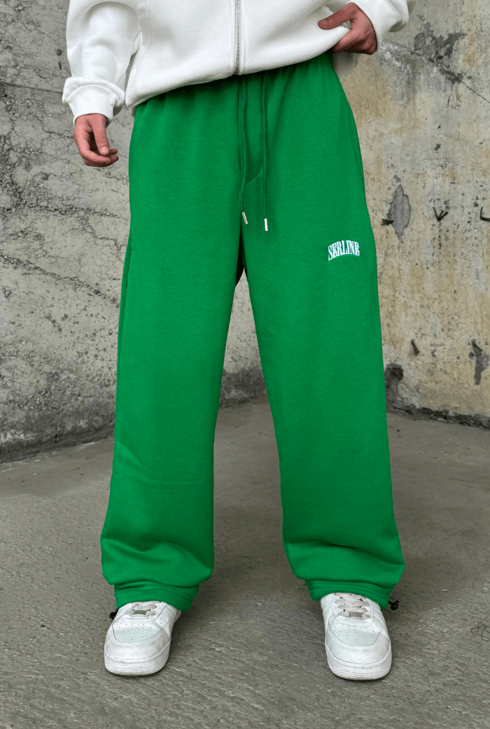Serline Premium Ayarlanabilir Paça Baggy Eşofman  - Yeşil