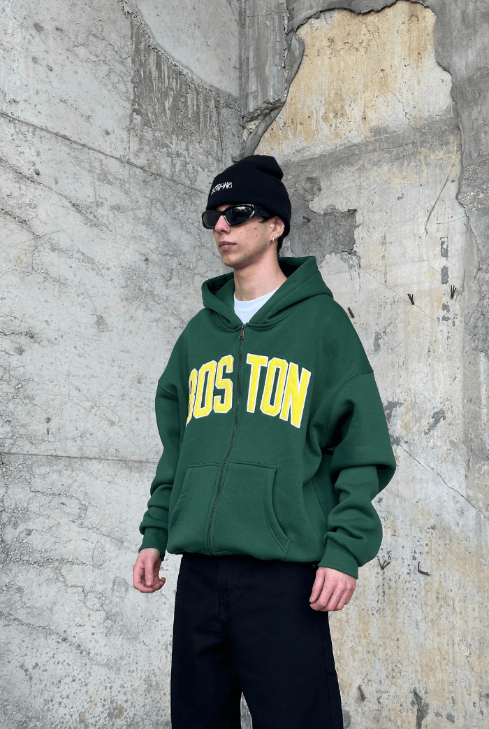 Boston Oversize Zip Ceket