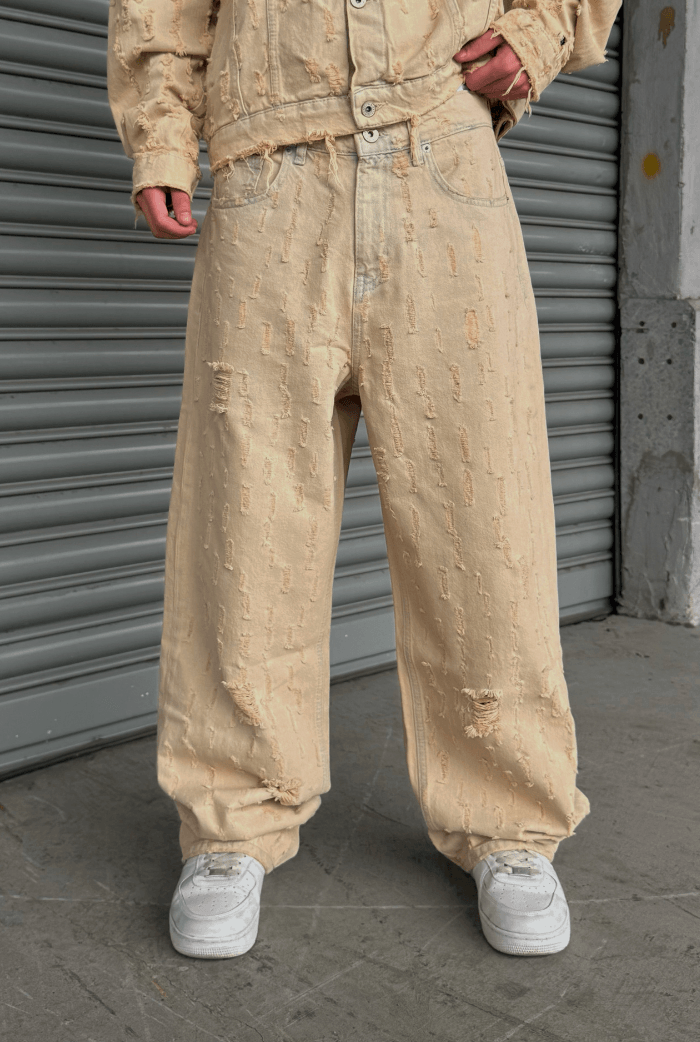 Yırtık Detay Baggy Pantolon
