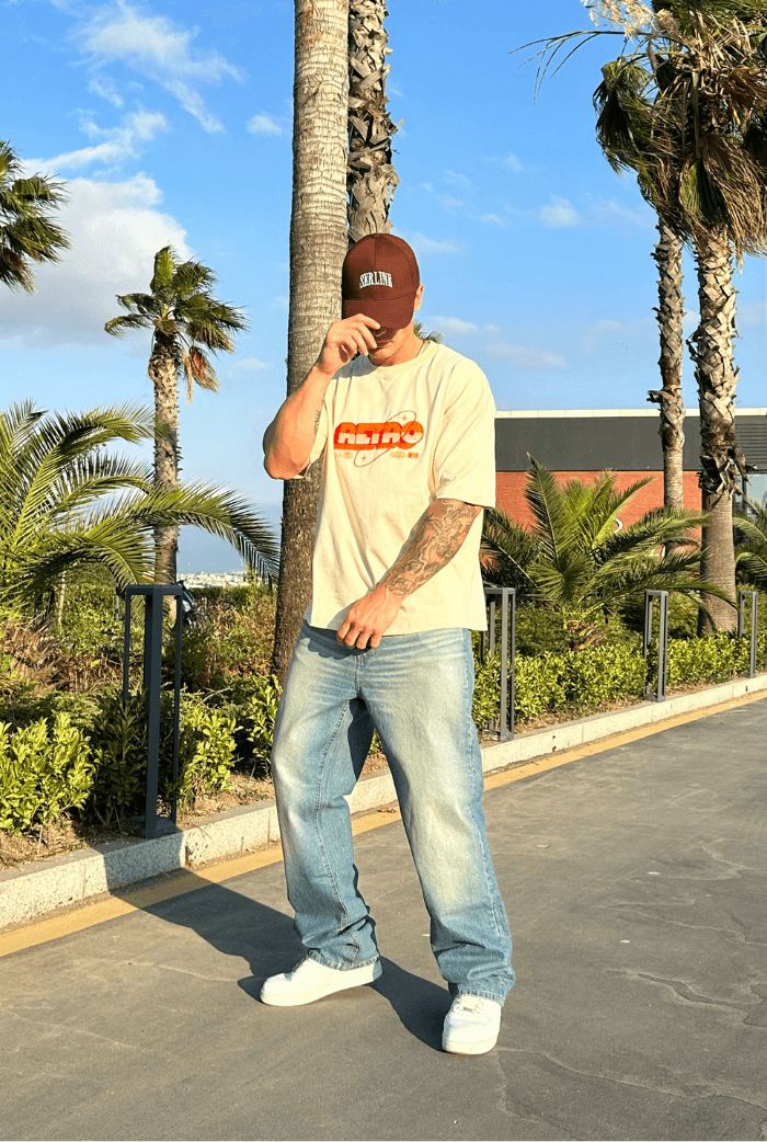 Premium Sarımsı Bıyıklı Baggy Pantolon