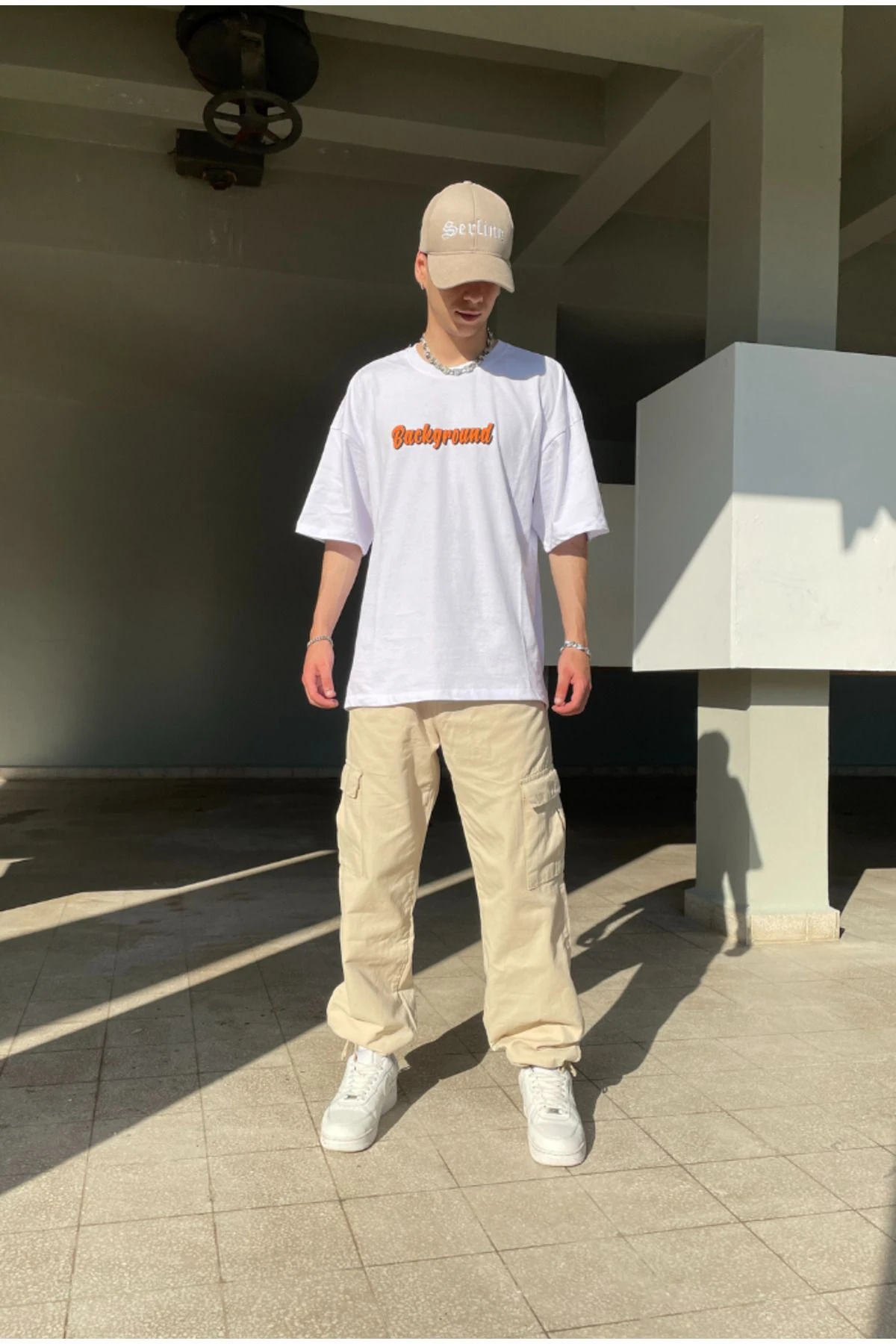 Background Oversize T-shirt