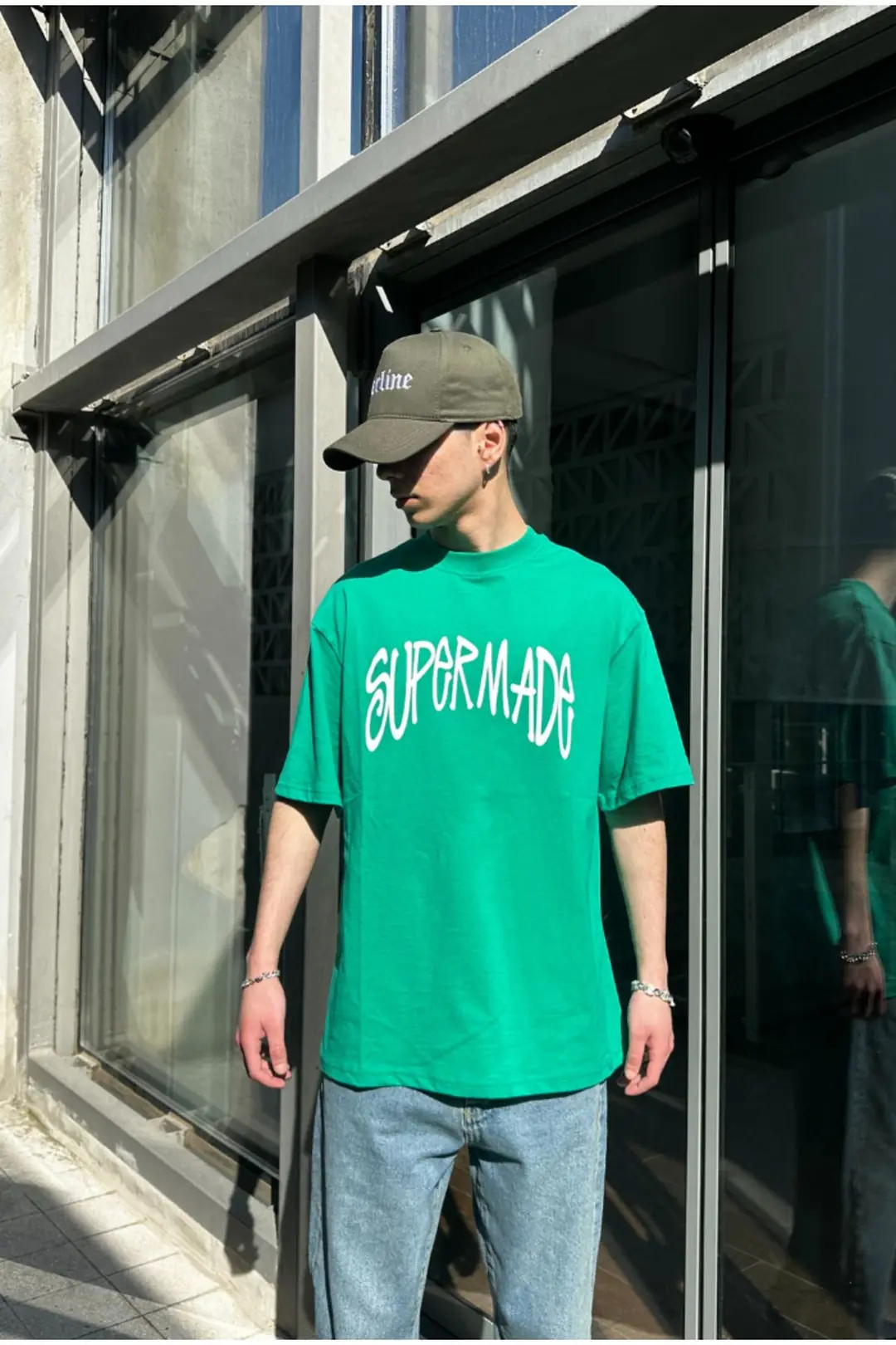 SUPERMADE Beyaz Oversize T-shirt