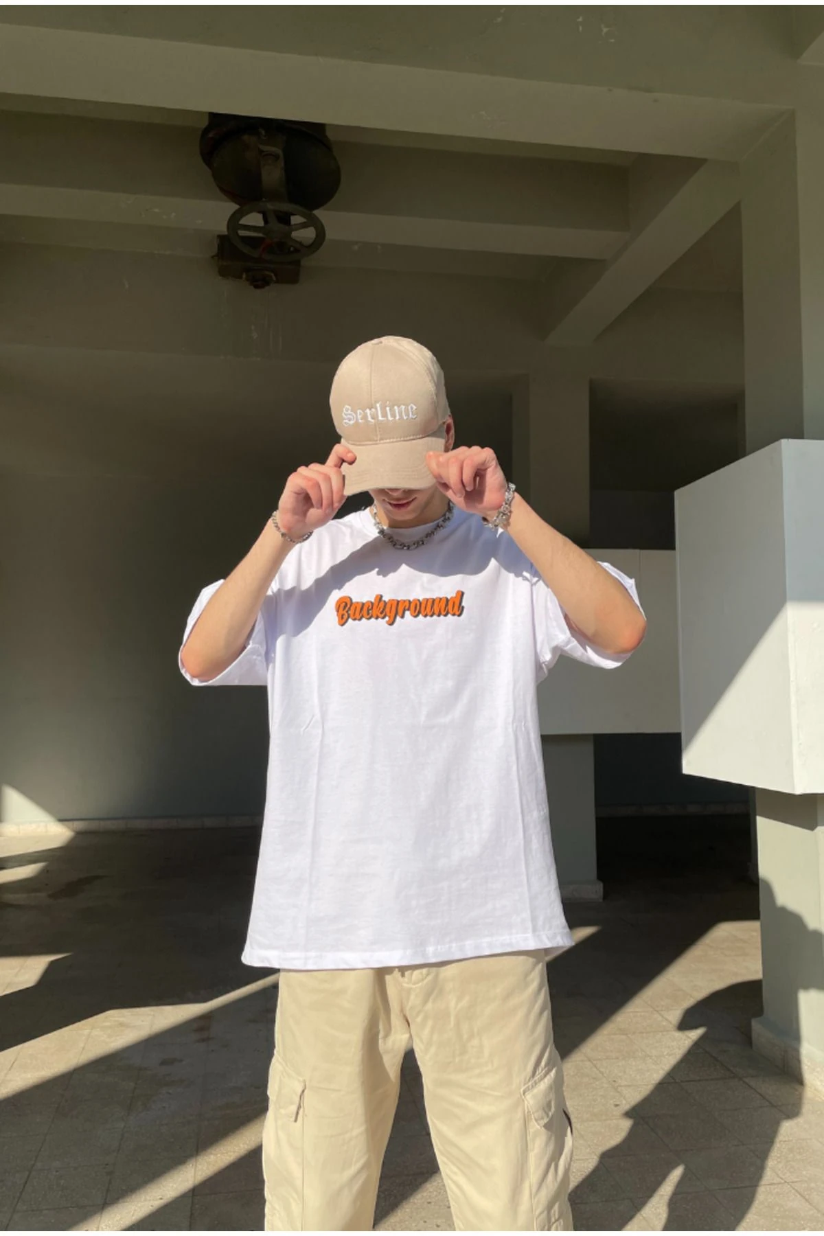 Background Oversize T-shirt