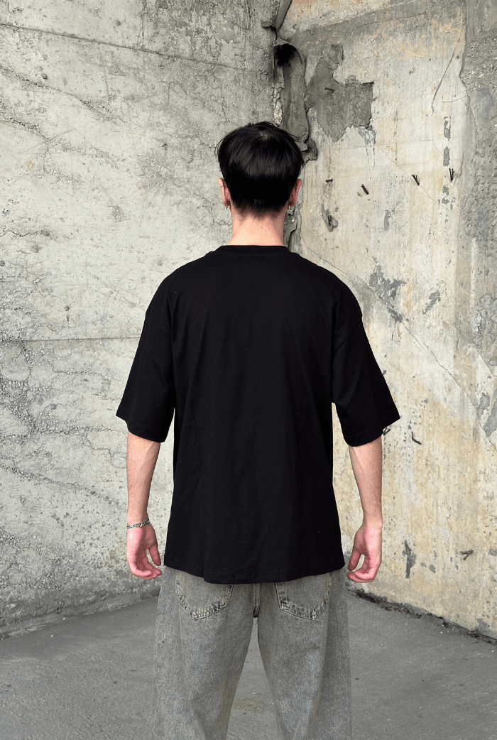 Serline Nakış Basic Oversize T-shirt 