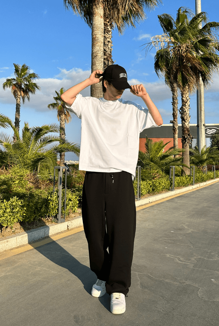 Yazlık-Basic Premium Ayarlanabilir Paça Baggy Eşofman