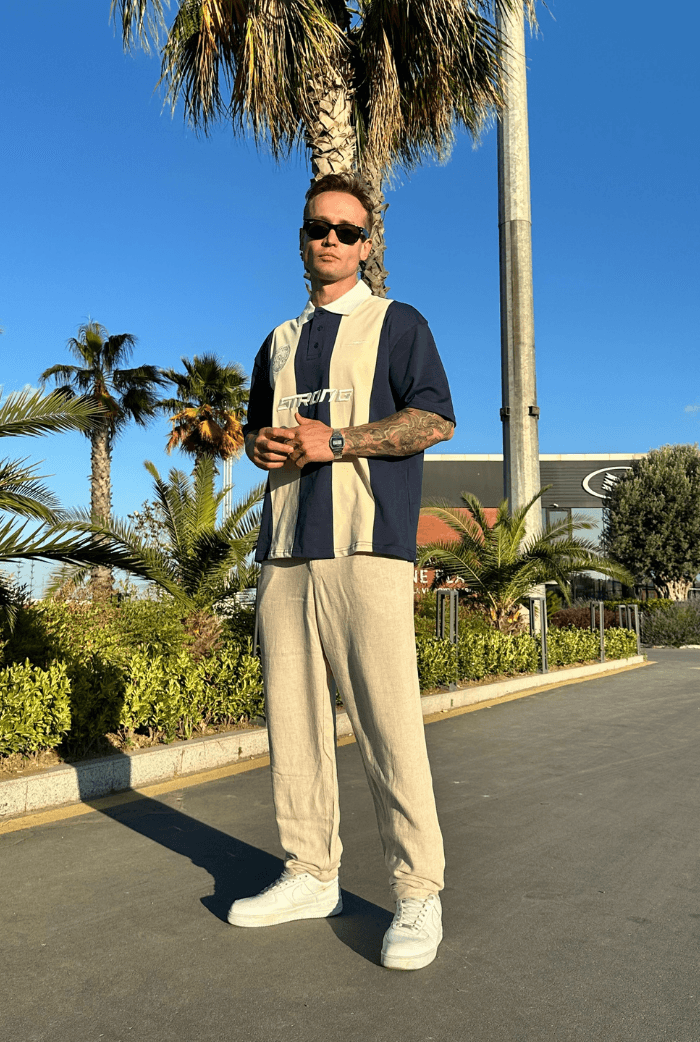 Strong Polo Yaka Oversize Tişört