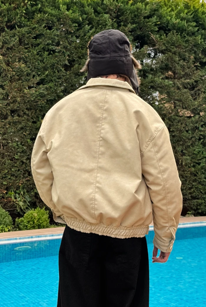 Premium Oversize Bomber Deri Ceket