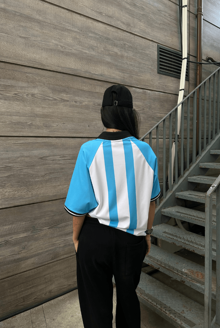 Argentina Jersey Polo Yaka Premium T-shirt