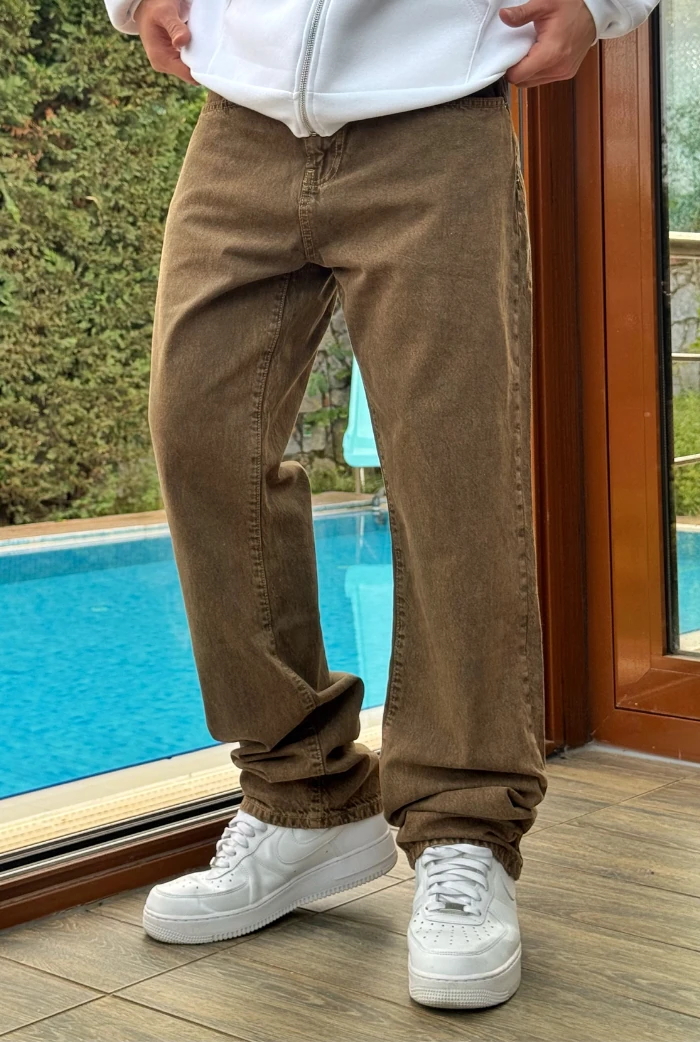 Kahverengi Baggy Pantolon