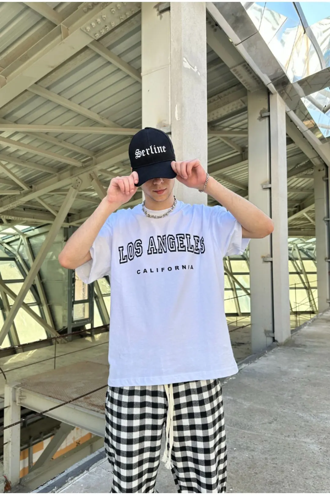 Los Angeles White Oversize T-shirt