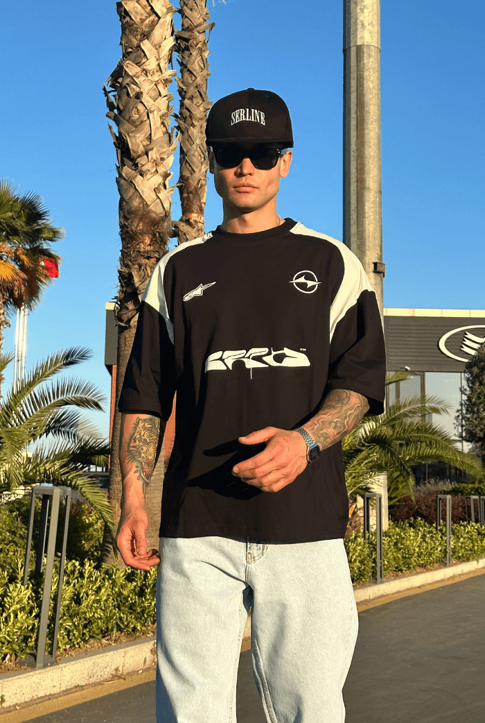 Baskılı Oversize Tişört
