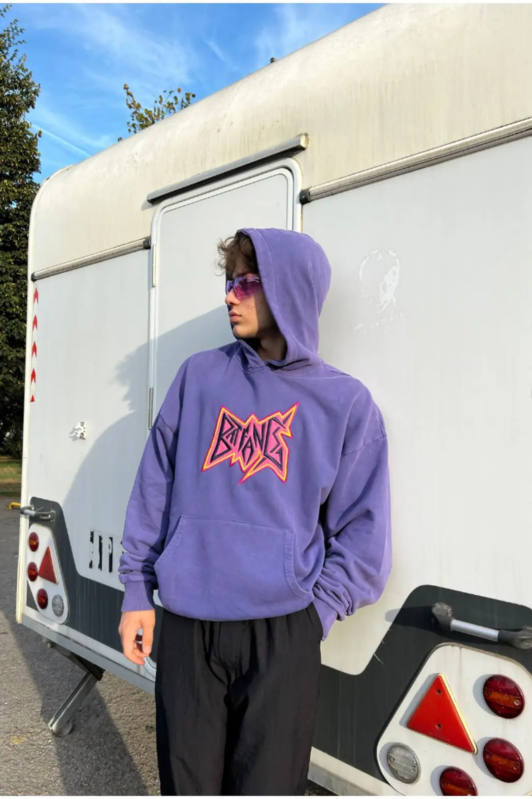 Bat Fang Mor Acid Vash Oversize Hoodie