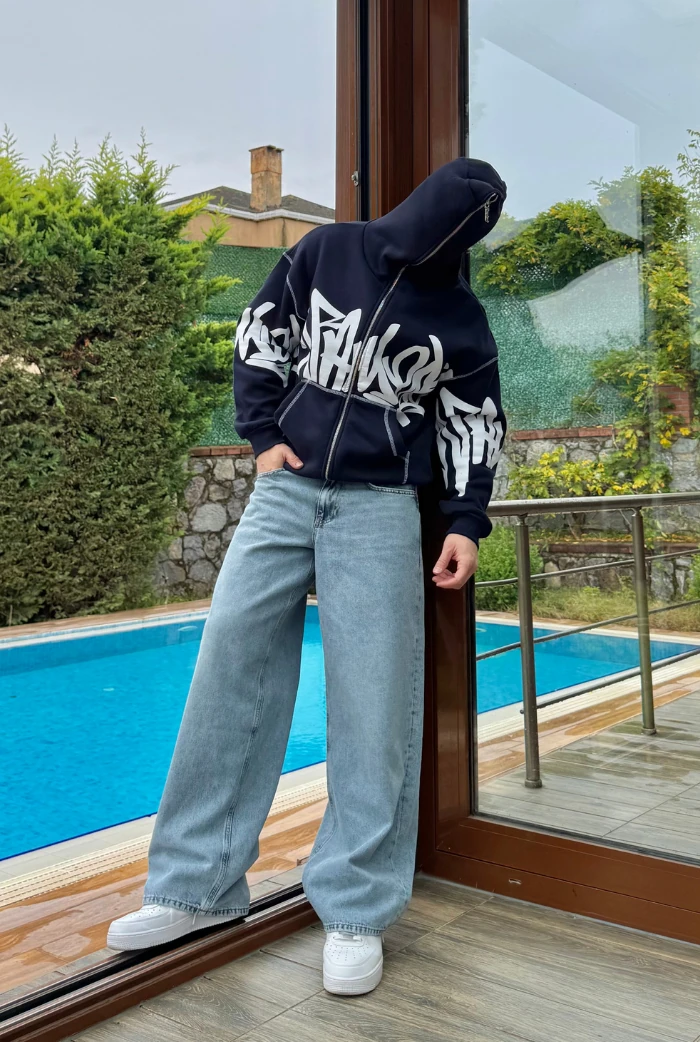 Buz Mavisi Extra Baggy Pantolon