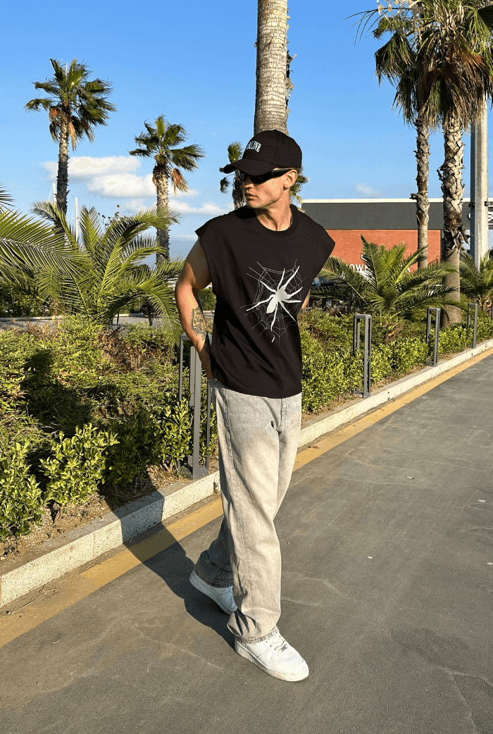 Gri Baggy Pantolon