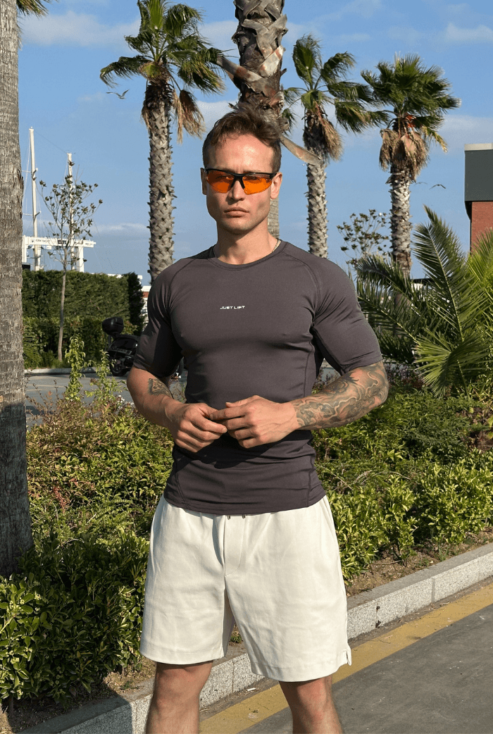 Just Lift Baskılı Sporcu Tişört