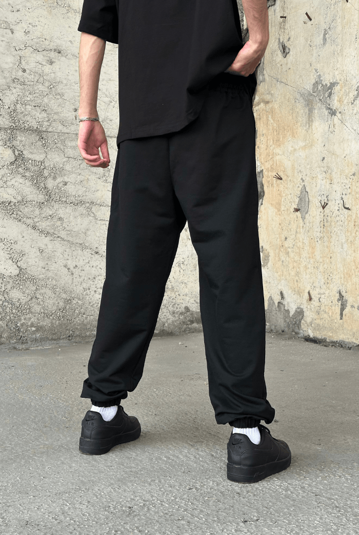 Yazlık - Serline Nakış Paça Lastikli Eşofman