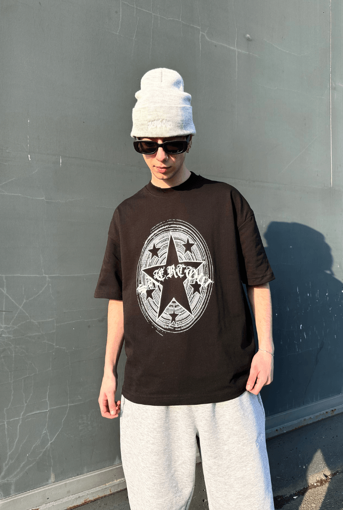 Star Printed Oversize T-shirt