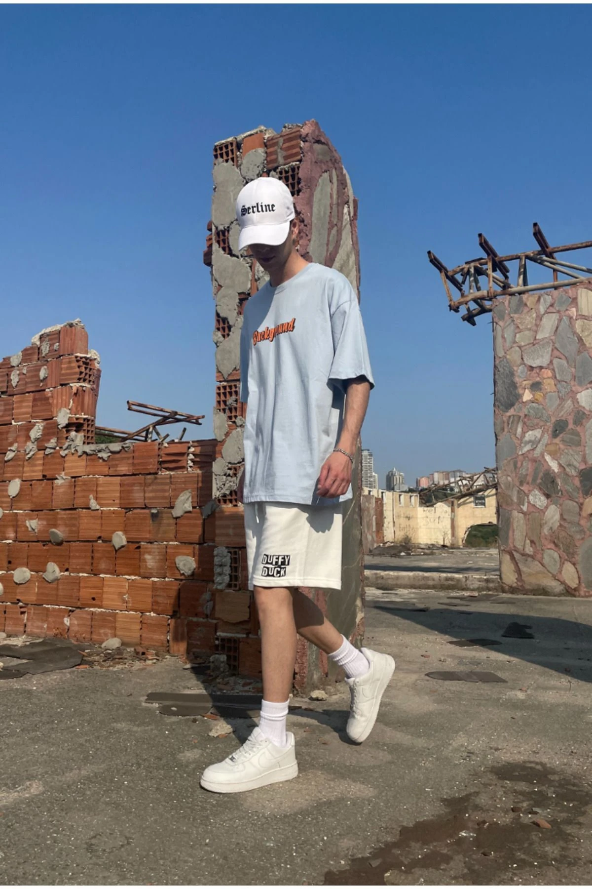 Background Bebe Mavisi Oversize T-shirt