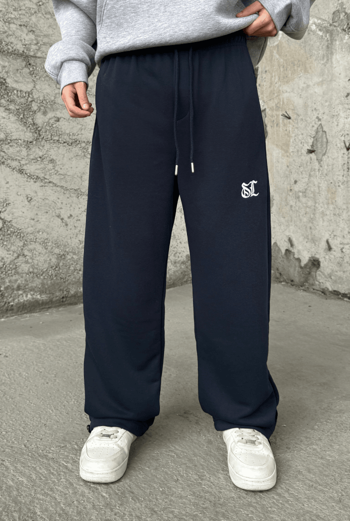 SL Premium Ayarlanabilir Paça Baggy Eşofman - İndigo