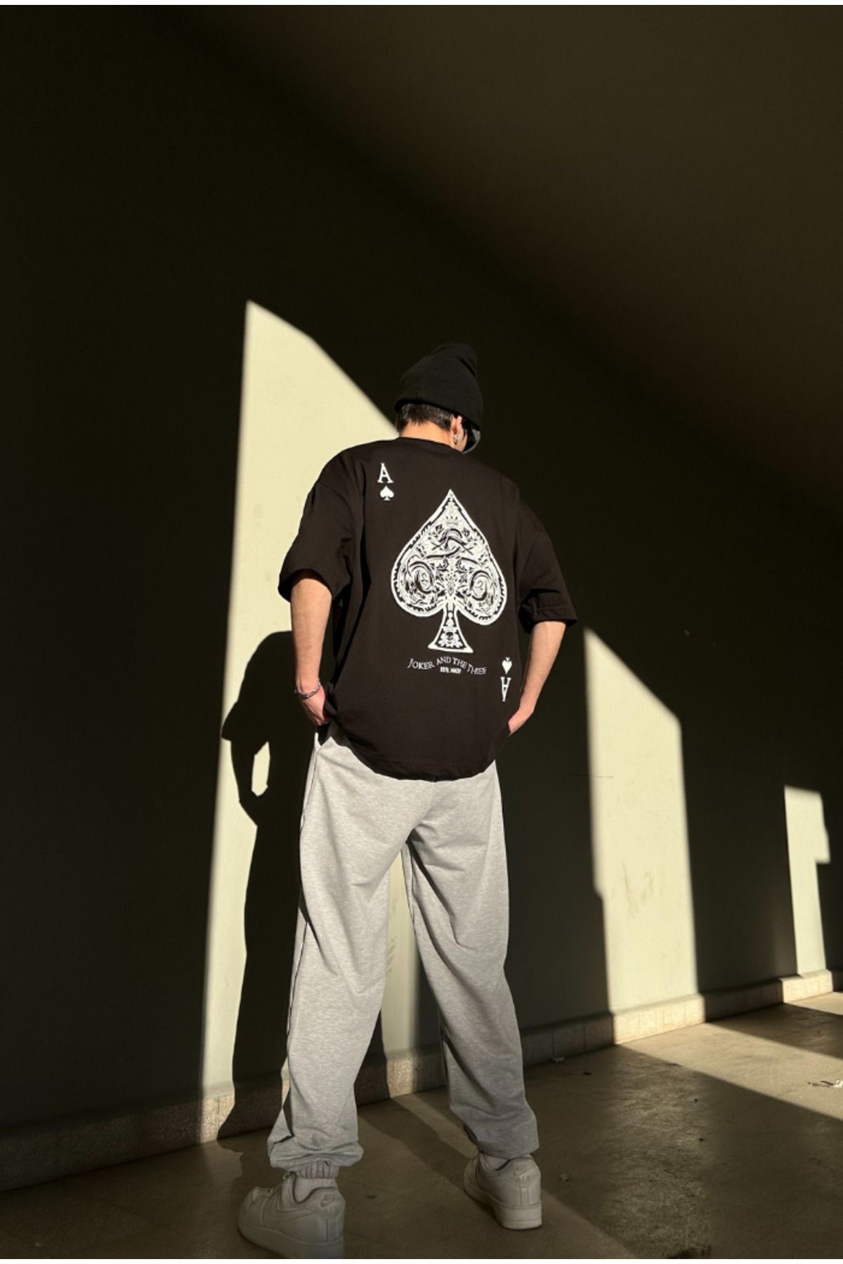 Ace of Spades Printed Oversize T-shirt