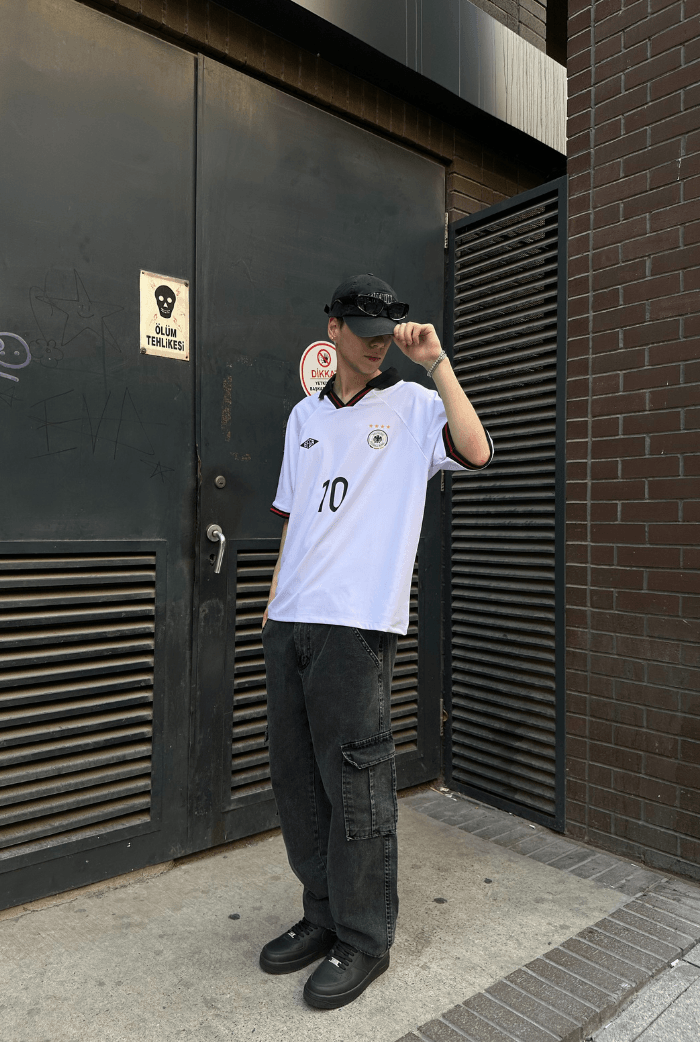 Germany Jersey Polo Yaka Premium T-shirt