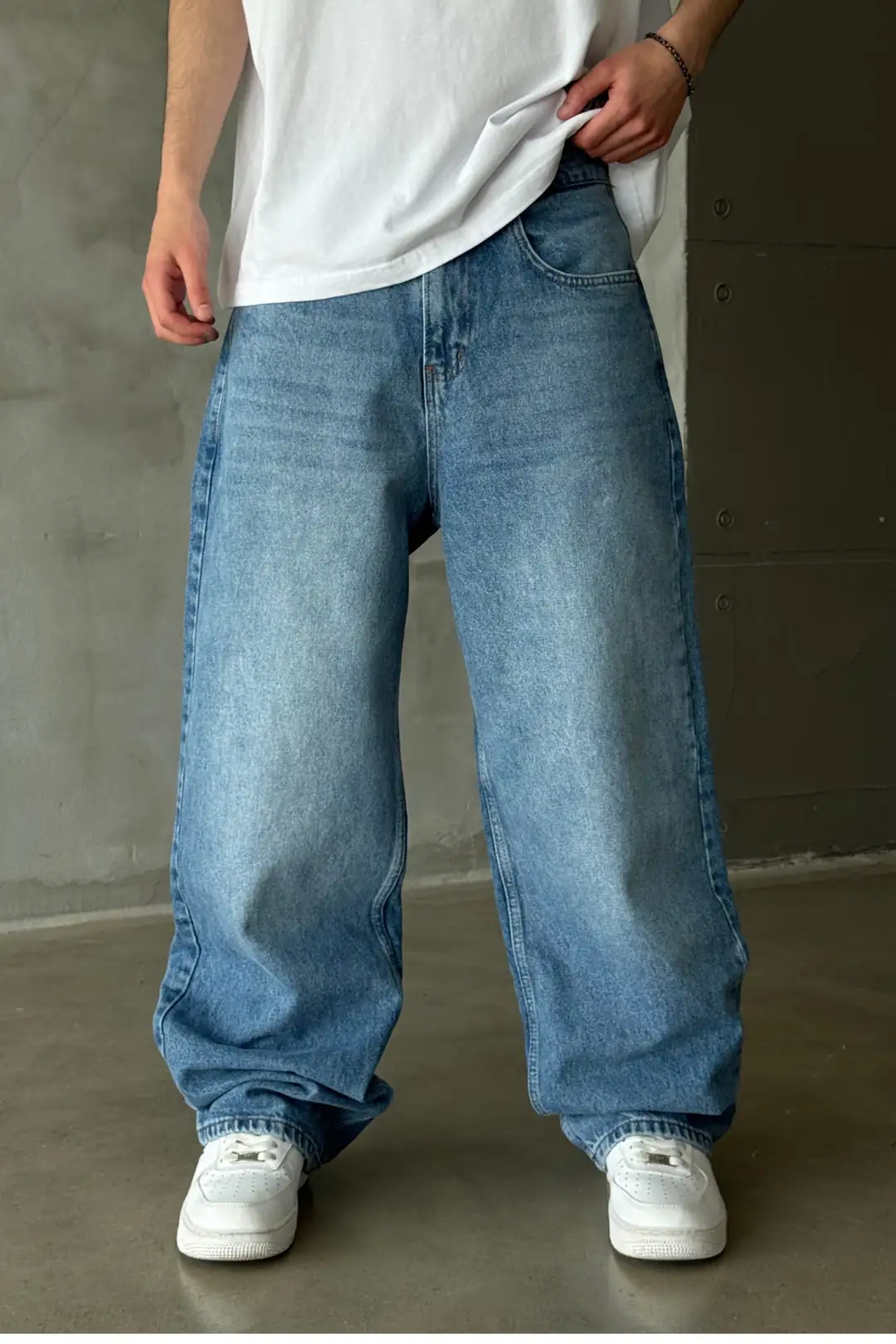 Premium Taşlamalı Extra Baggy Pantolon