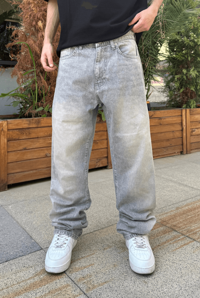 Baggy Premium Pantolon - Gri