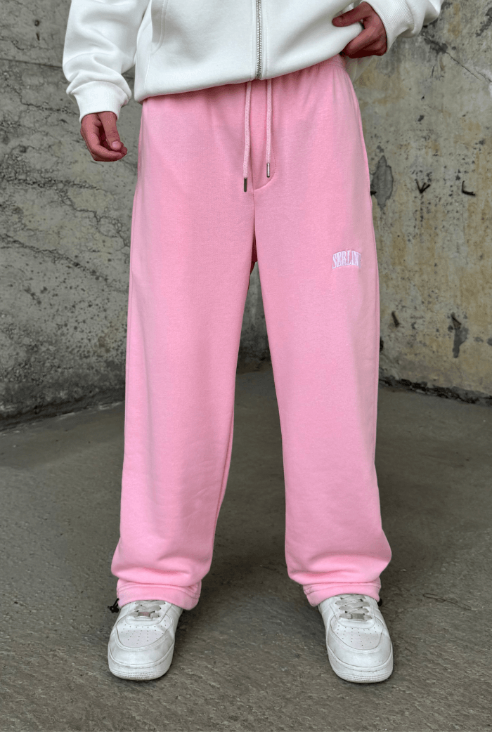 Serline Premium Ayarlanabilir Paça Baggy Eşofman  - Pembe