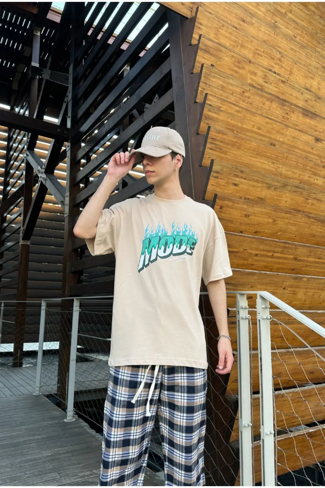 Mode Bej Oversize T-shirt