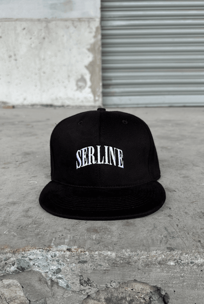 Serline Premium Nakışlı Kep - Siyah