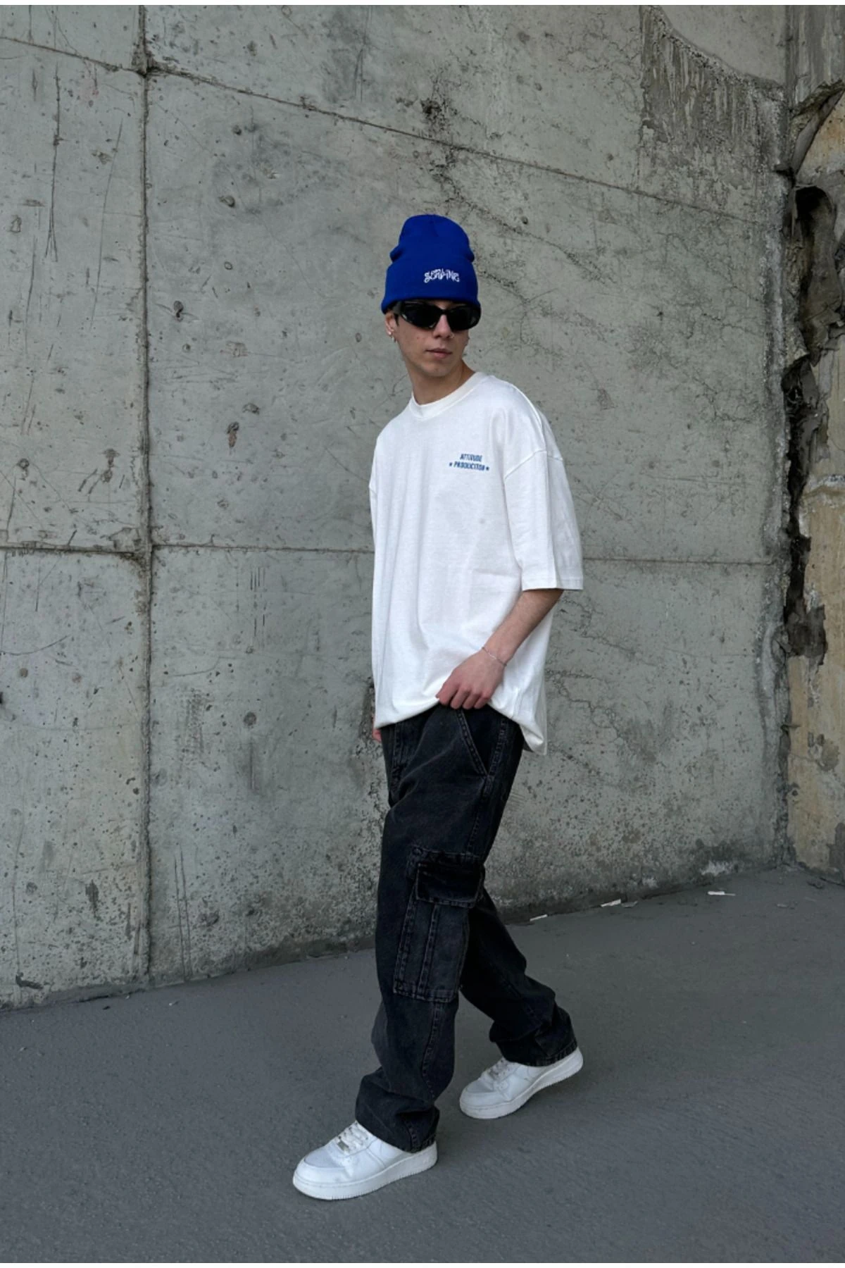 Chill Hıgh Oversize Beyaz T-shirt