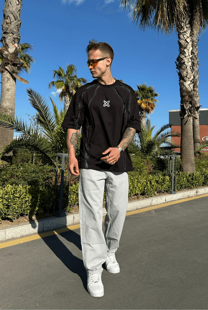 Parça Detaylı Premium Oversize Tişört
