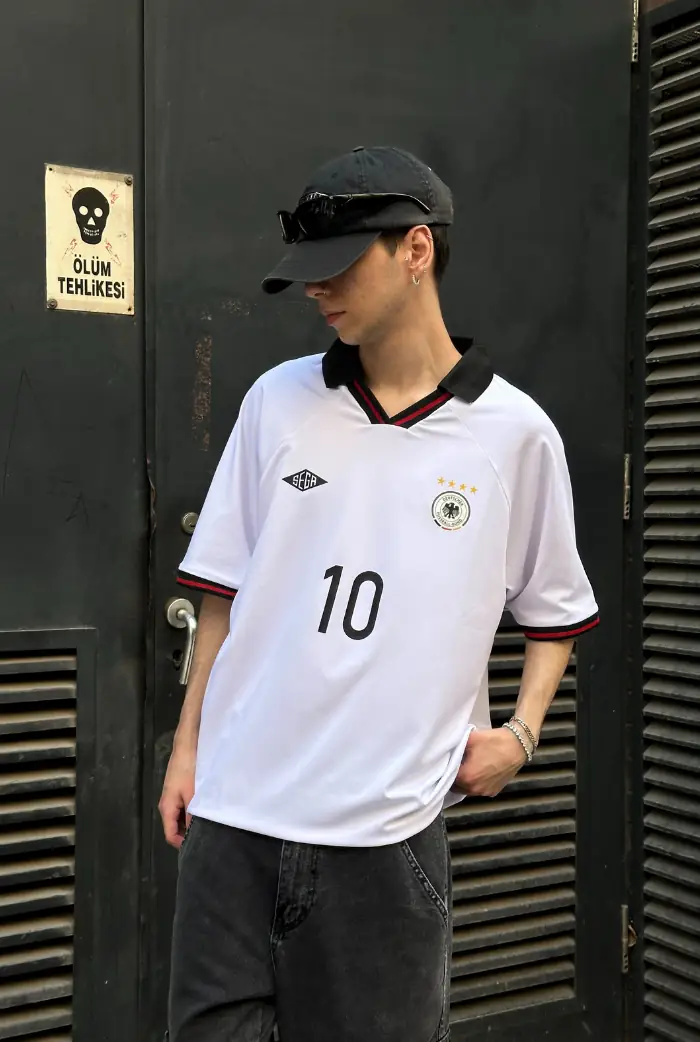 Germany Jersey Polo Yaka Premium T-shirt